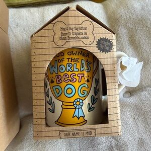 ☀️🌴NIB Dog Mug with Tag